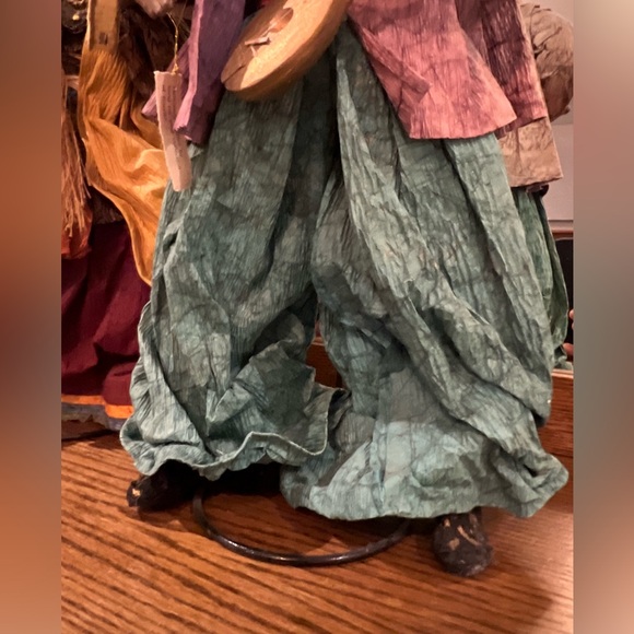 Two Paper Maché Figurines, Handcrafted Clay Sculptures, Eclectic Home Decor - Picture 13 of 15